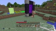 Zombie pigmen next to Nether portal (Image via YouTube)